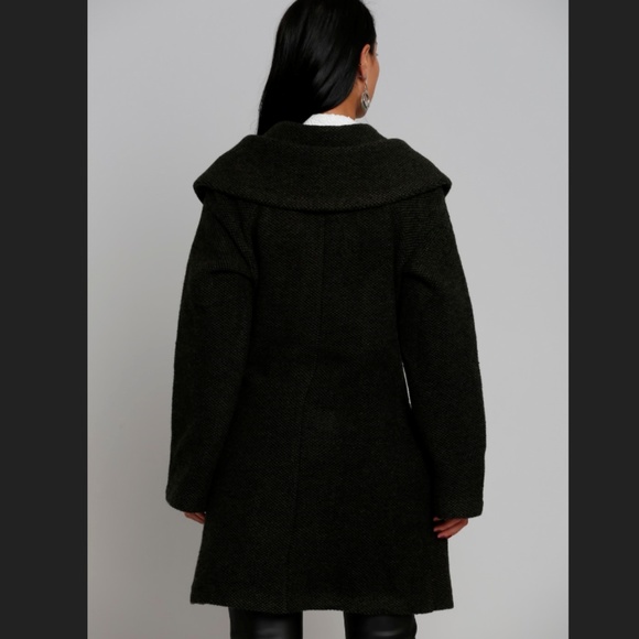 Explosion London tweed shawl collar wool coat - Picture 3 of 8